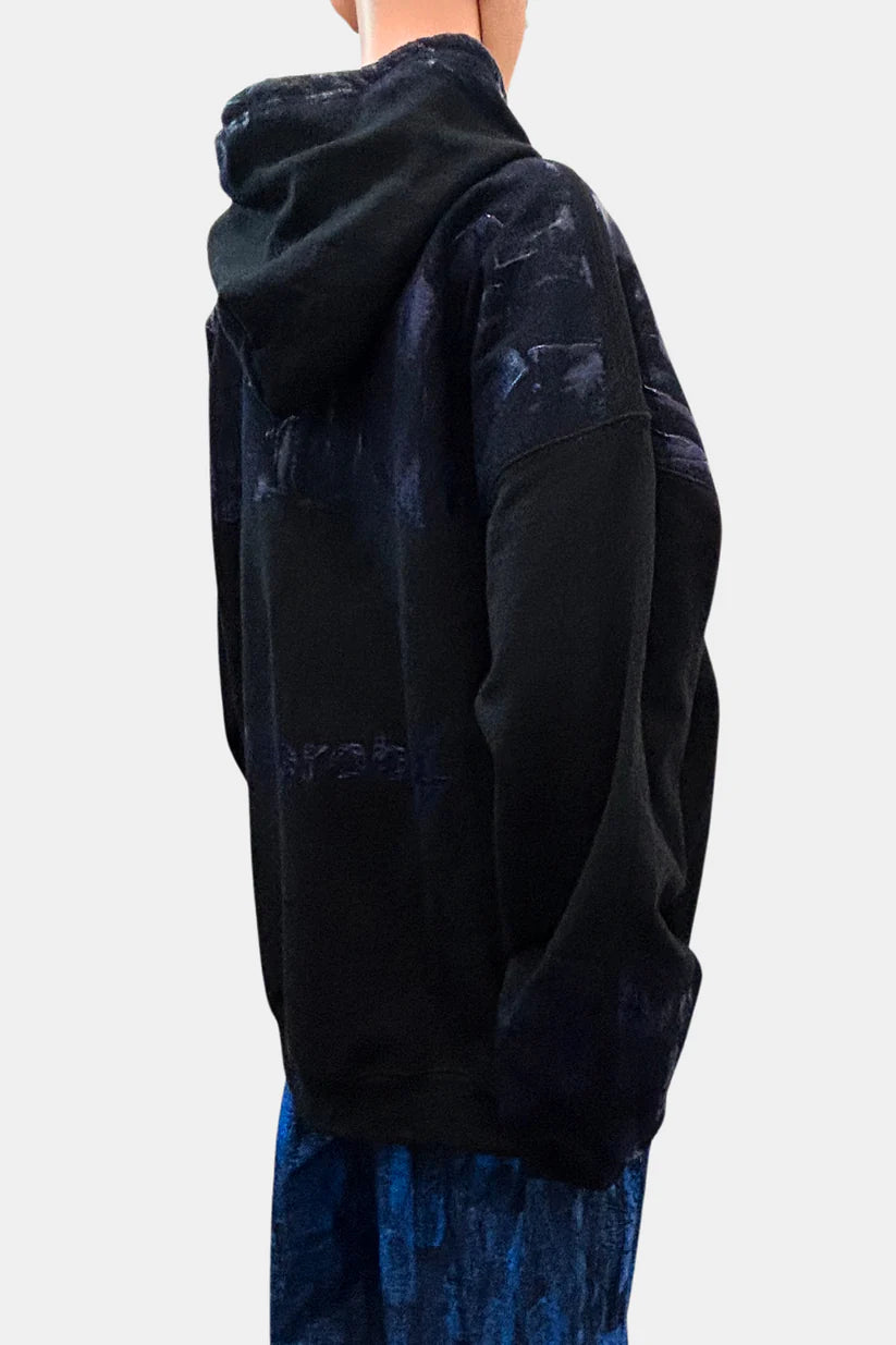 ZIP-UP HOODIE deadstock hand painted