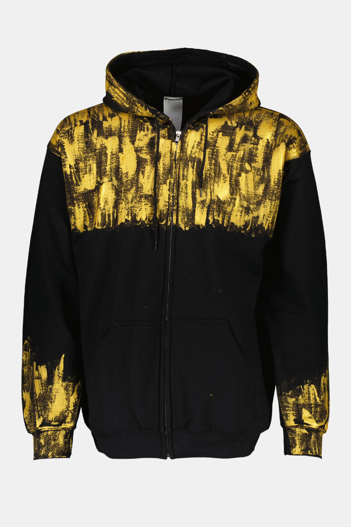 ZIP-UP HOODIE deadstock hand painted