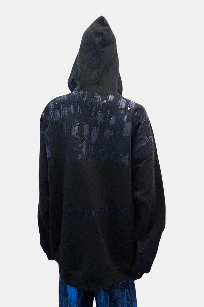 ZIP-UP HOODIE deadstock hand painted
