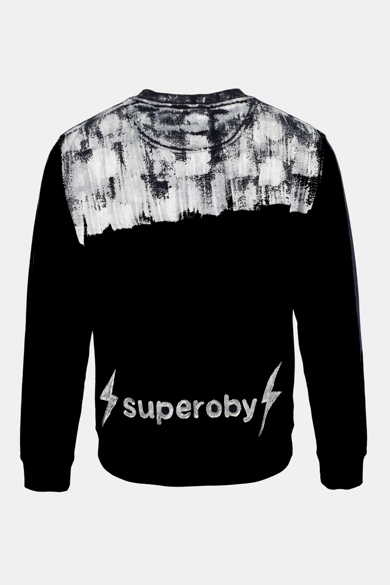 SWEATSHIRT upcycled hand painted