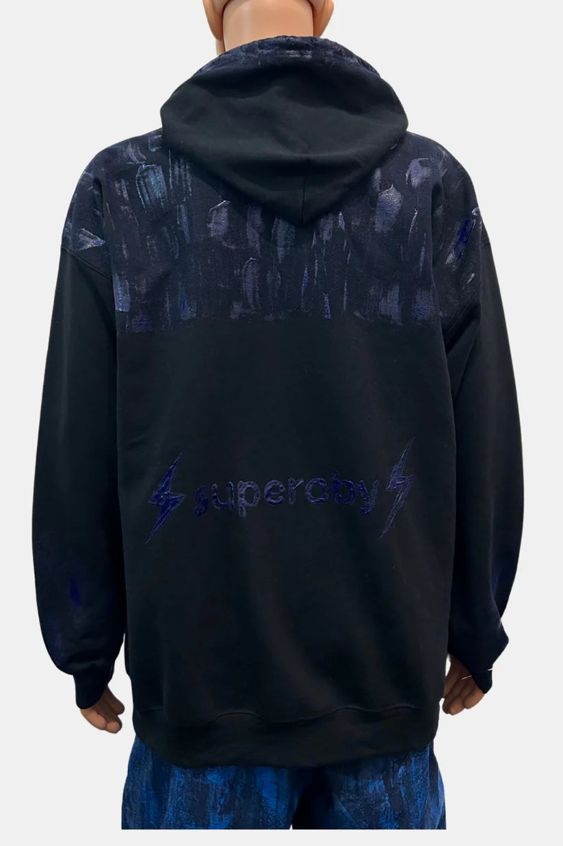 ZIP-UP HOODIE deadstock hand painted