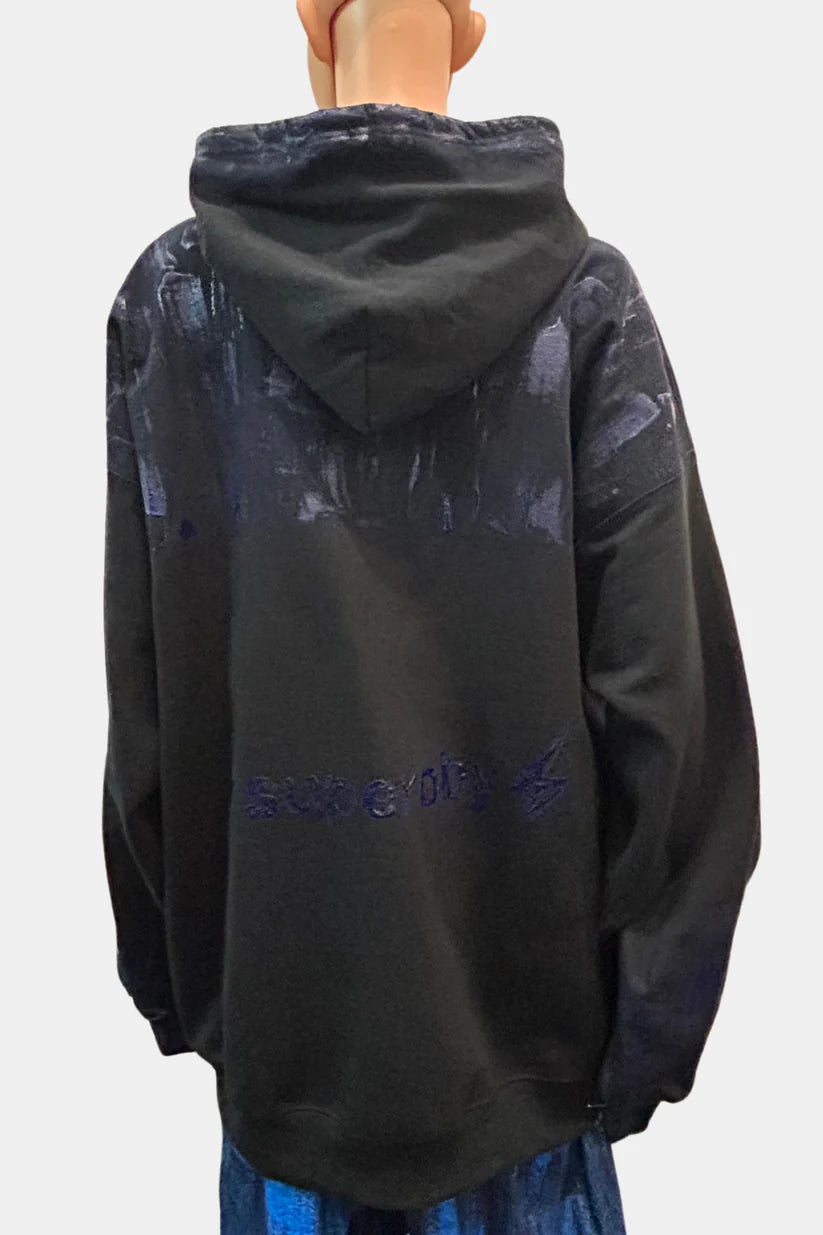ZIP-UP HOODIE deadstock hand painted