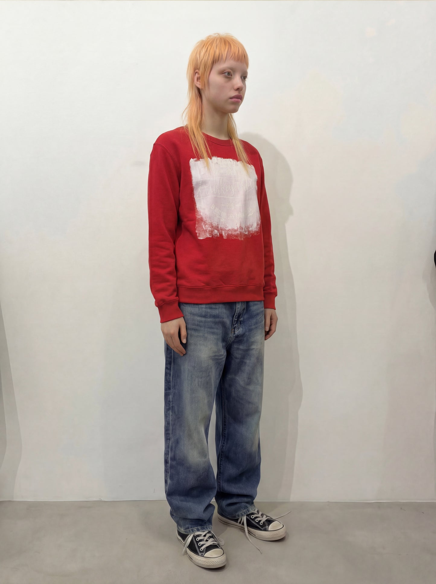 SWEATSHIRT upcycled hand painted