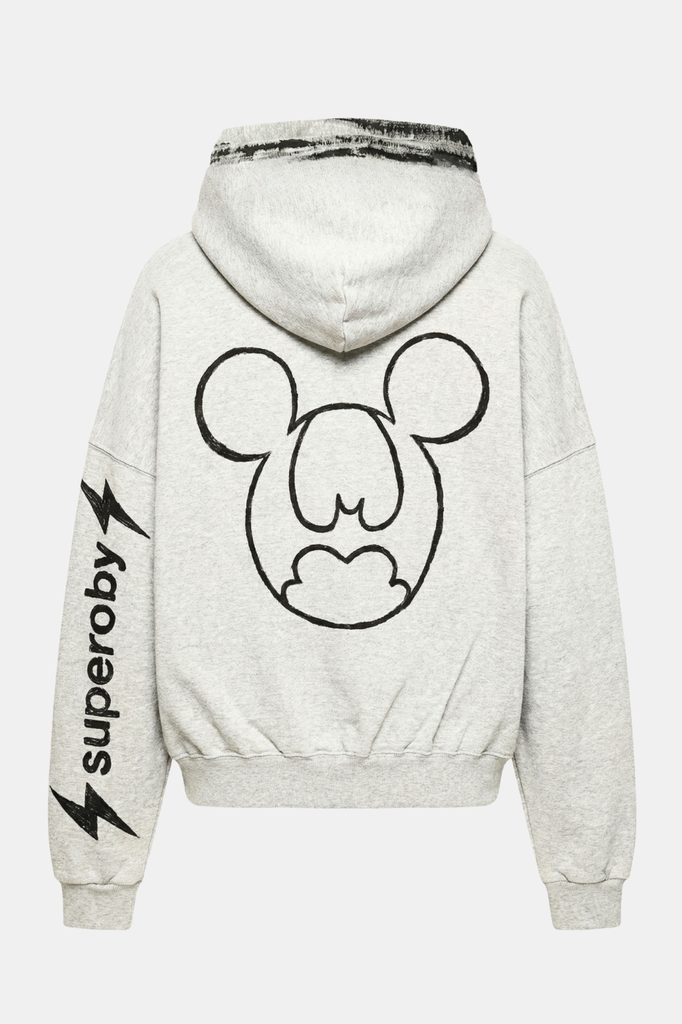 HOODIE upcycled hand painted