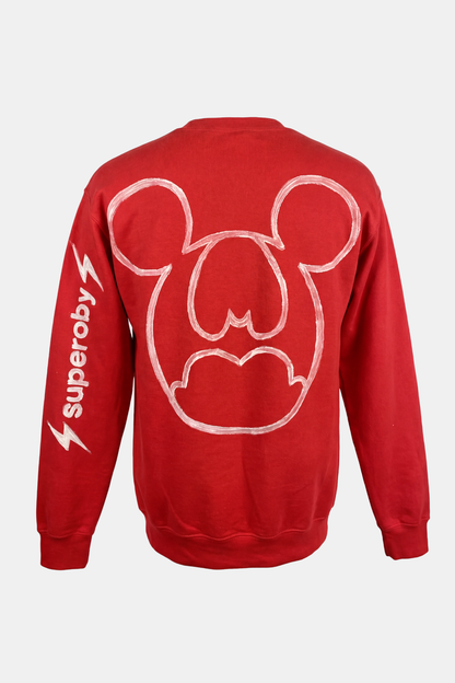 SWEATSHIRT upcycled hand painted