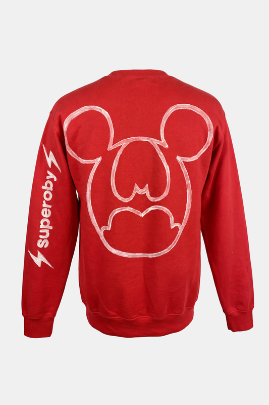 SWEATSHIRT upcycled hand painted