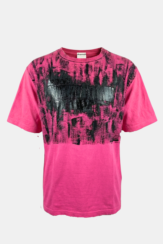 T-SHIRT  upcycled hand painted