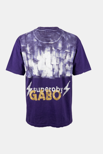 T-SHIRT - ⚡︎superoby⚡︎ by GABO - upcycled hand painted