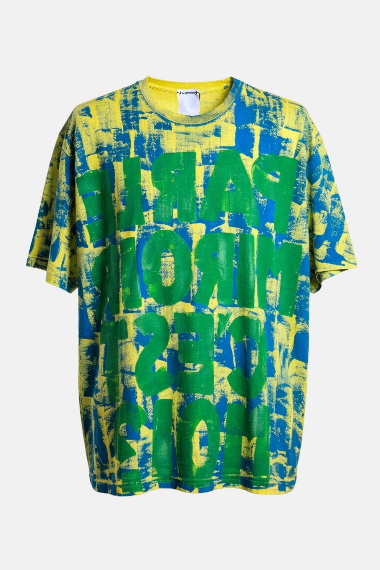 T-SHIRT - ⚡︎superoby⚡︎ by GABO - upcycled hand painted