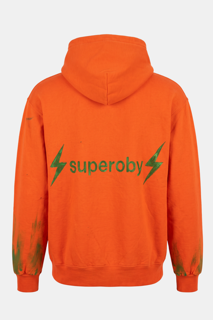 HOODIE upcycled hand painted