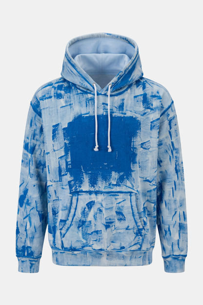 HOODIE upcycled hand painted