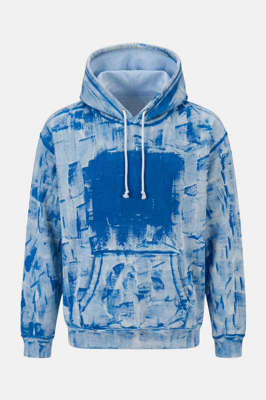 HOODIE upcycled hand painted