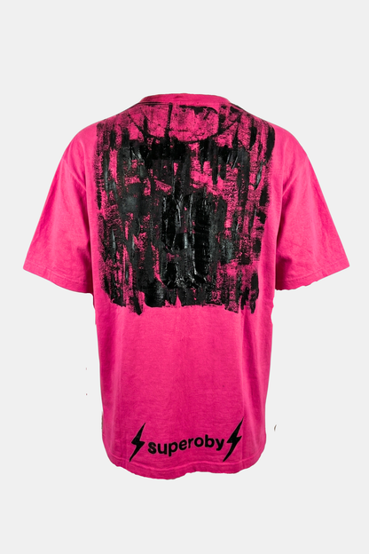 T-SHIRT  upcycled hand painted