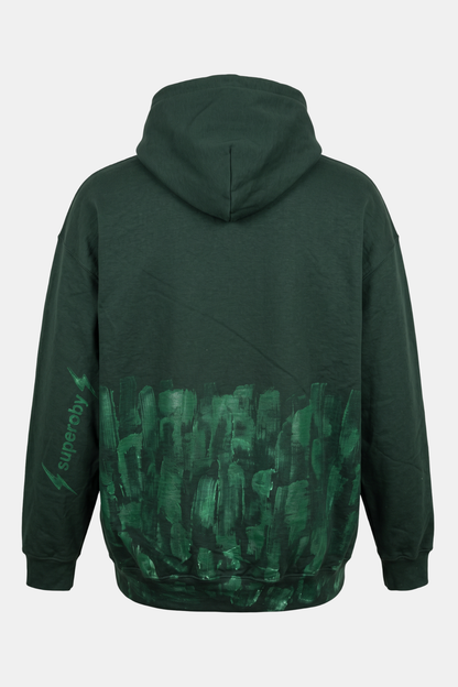 ZIP-UP HOODIE deadstock hand painted