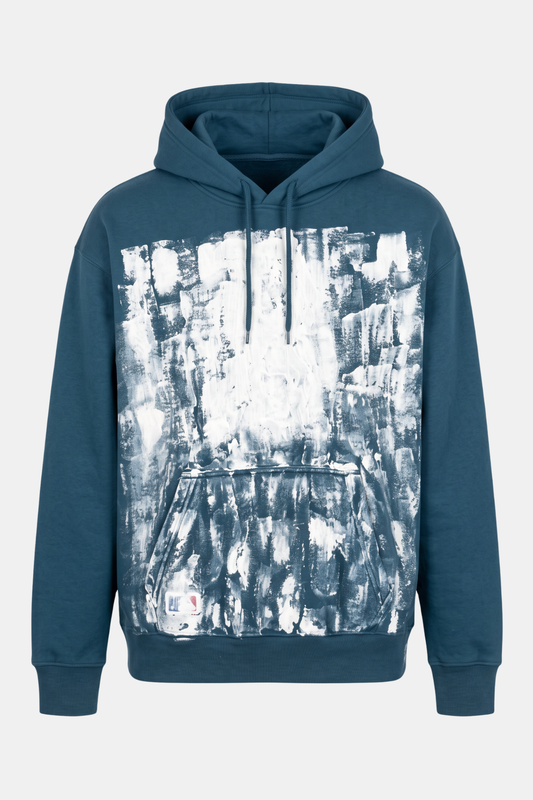 HOODIE upcycled hand painted