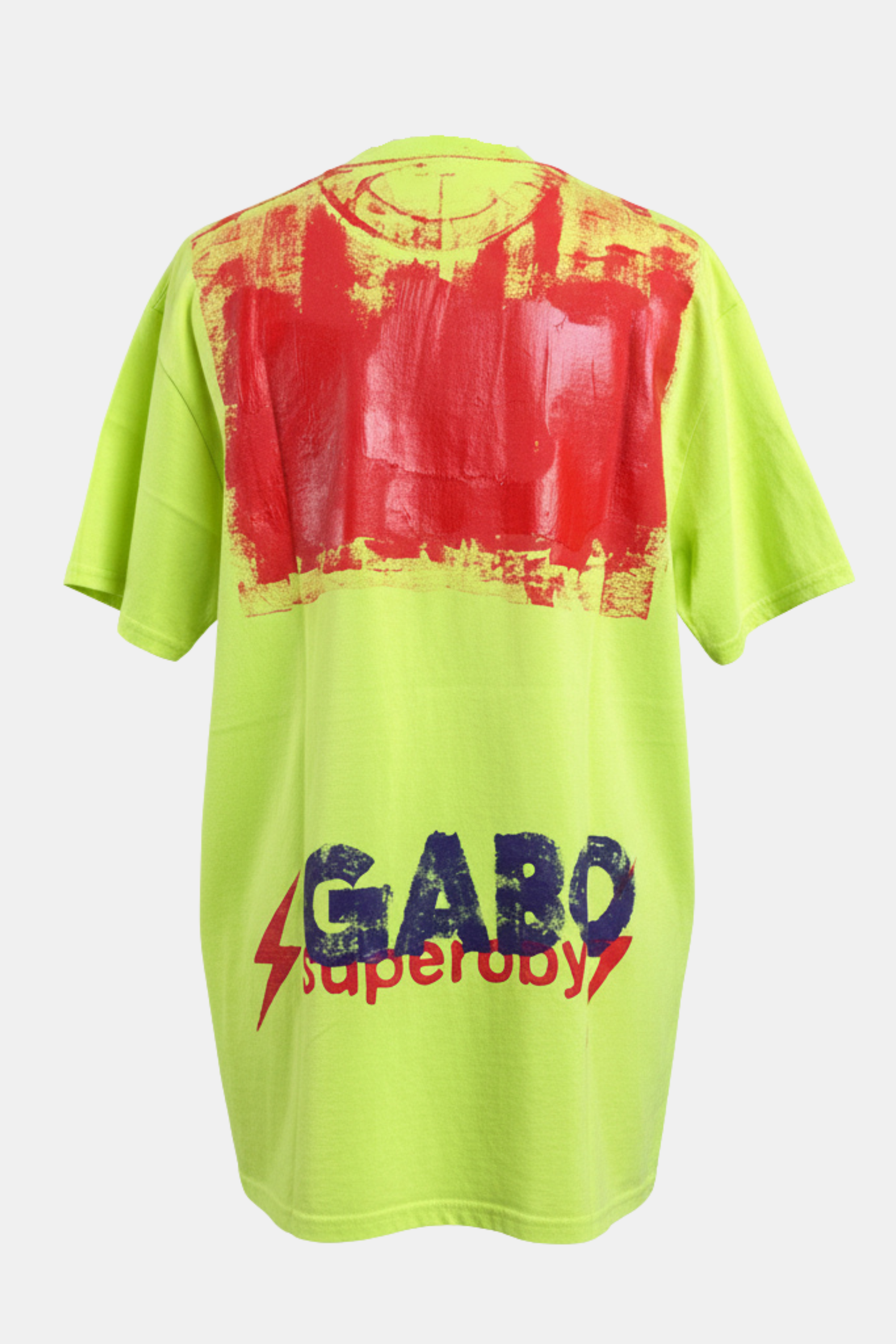 T-SHIRT - ⚡︎superoby⚡︎ by GABO - upcycled hand painted