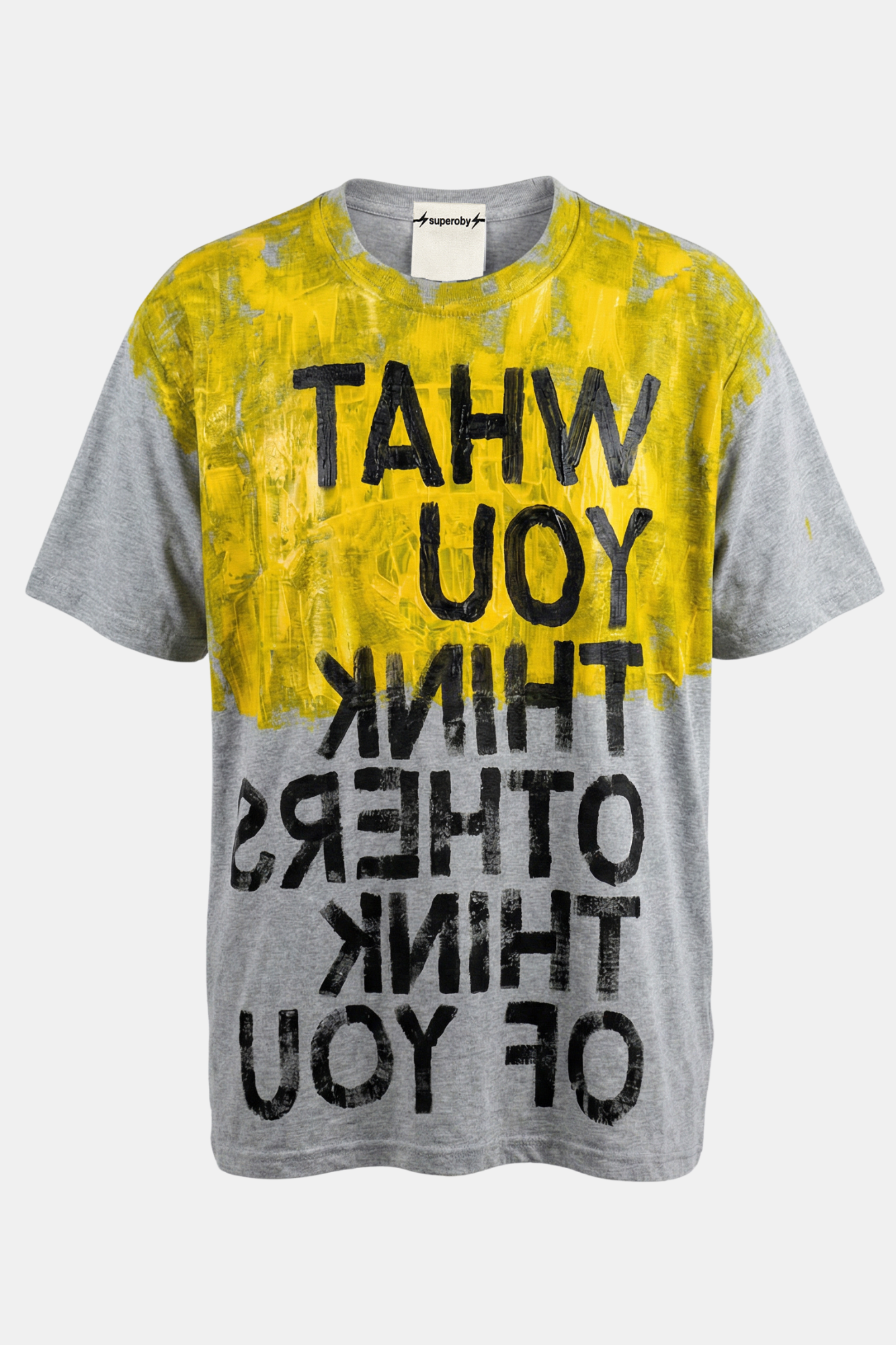 T-SHIRT - ⚡︎superoby⚡︎ by GABO - upcycled hand painted