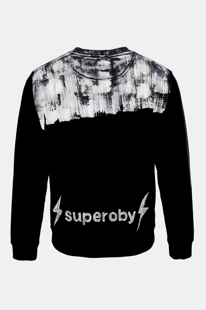 SWEATSHIRT upcycled hand painted