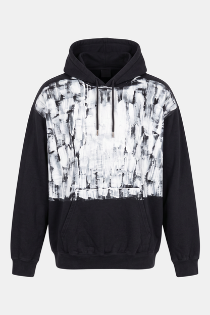 HOODIE upcycled hand painted