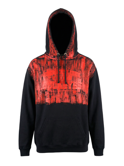 HOODIE upcycled hand painted