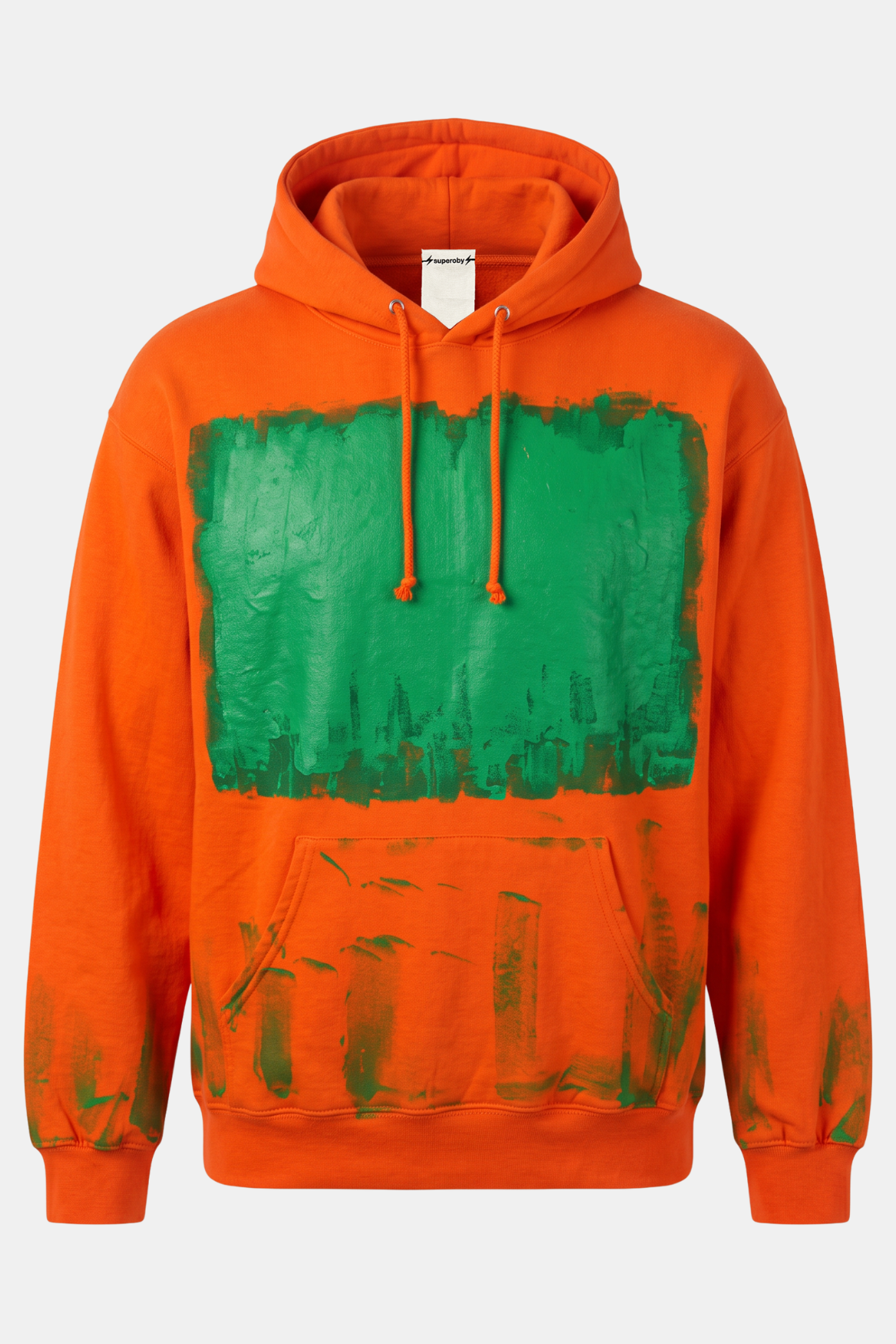 HOODIE upcycled hand painted