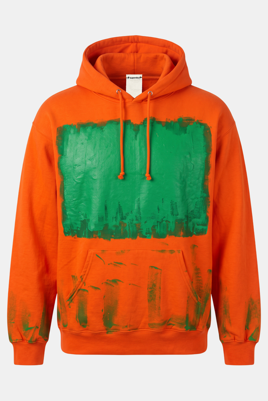 HOODIE upcycled hand painted