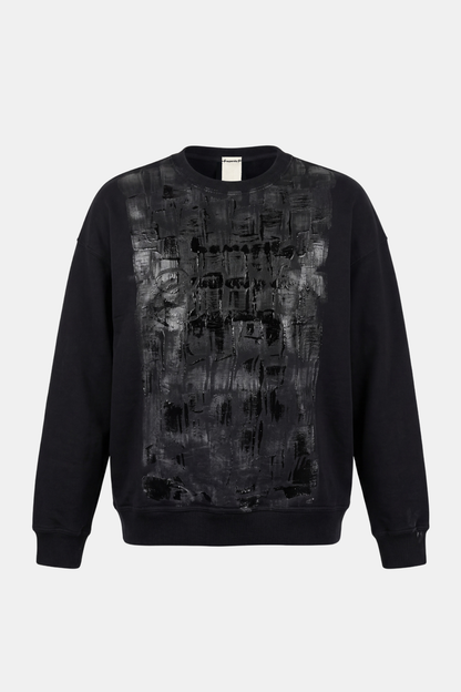 SWEATSHIRT upcycled hand painted