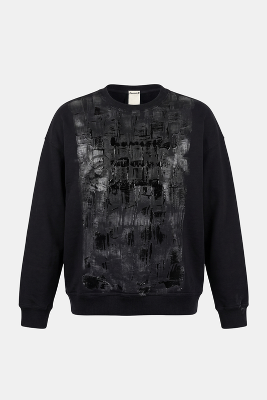 SWEATSHIRT upcycled hand painted