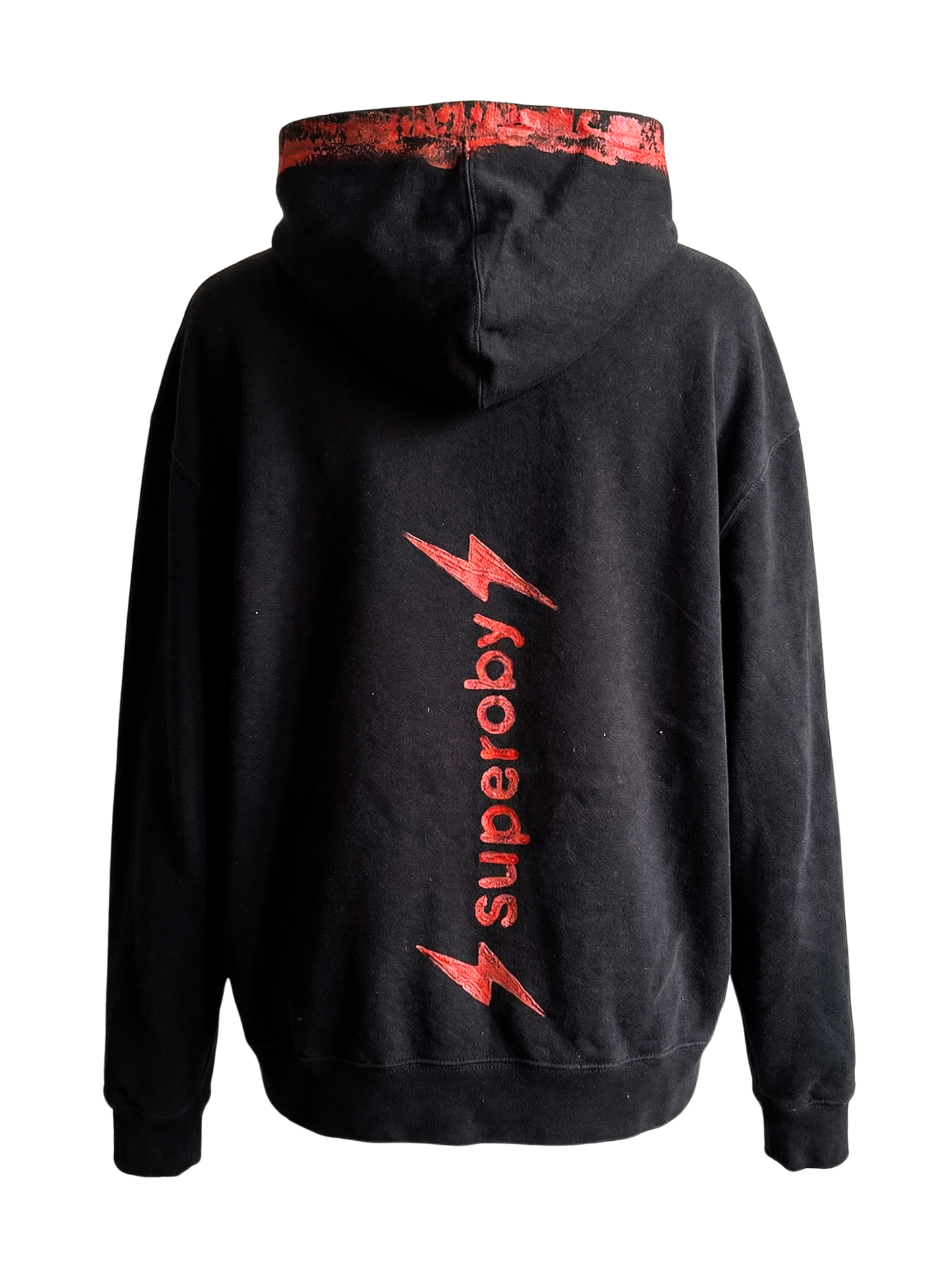 HOODIE upcycled hand painted