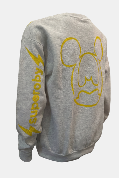 SWEATSHIRT upcycled hand painted