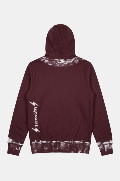 HOODIE upcycled hand painted