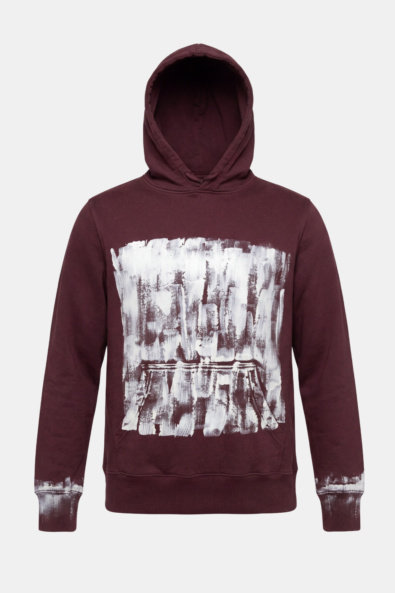 HOODIE upcycled hand painted