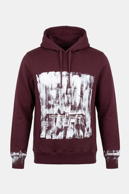 HOODIE upcycled hand painted