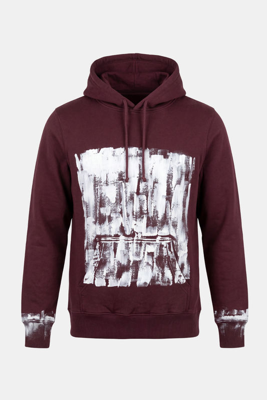 HOODIE upcycled hand painted