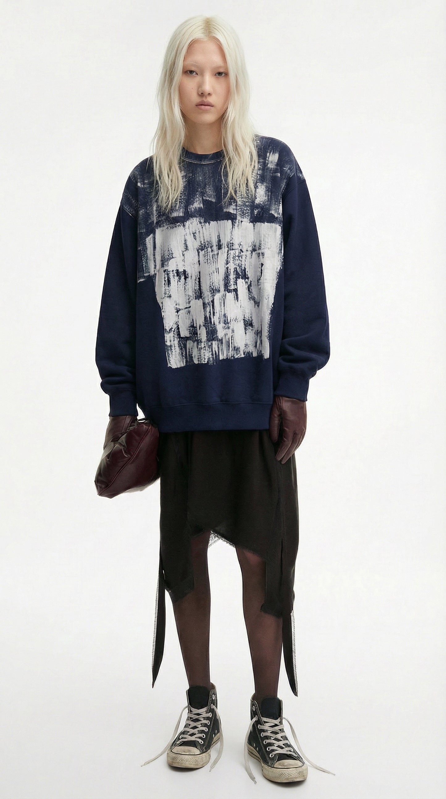 SWEATSHIRT deadstock hand painted