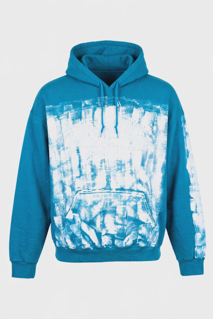 HOODIE upcycled hand painted