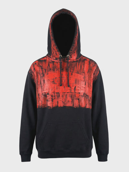 HOODIE upcycled hand painted