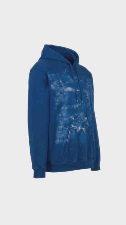 HOODIE upcycled hand painted