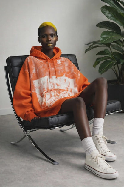 HOODIE deadstock hand painted